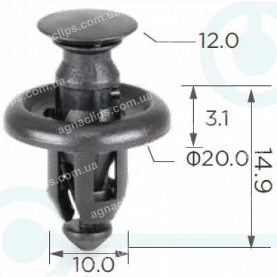 C 3077 Кліпса Toyota Lexus 514540E010 5145448010