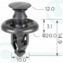 C 3077 Кліпса Toyota Lexus 514540E010 5145448010