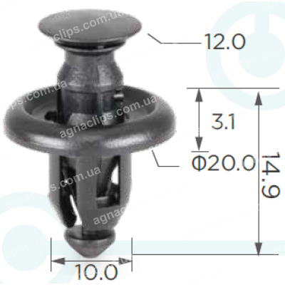 C 3077 Кліпса Toyota Lexus 514540E010 5145448010