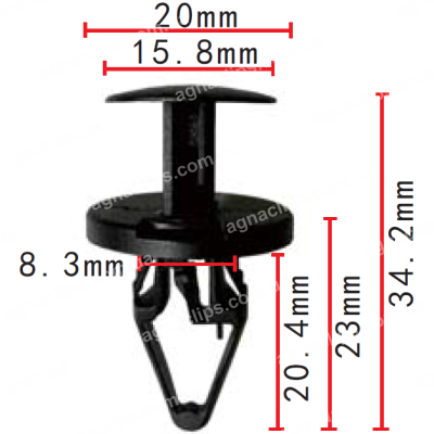 C 1337 Кліпса Ø8.3 Buick Ford GM Chevrolet Jeep Opel 11561368