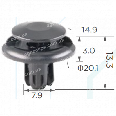 C 83 Кліпса Mazda Acura Honda Mitsubishi 91512SX0003 91501S04003 MU000319