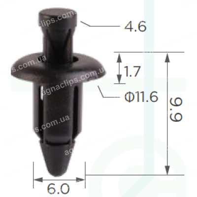 C 85 Кліпса Infiniti Mitsubishi Nissan MR462748 6682401G00