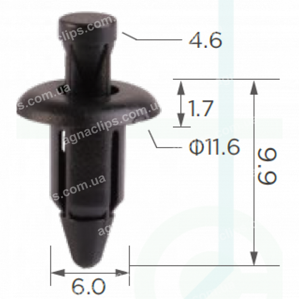 C 85 Кліпса Infiniti Mitsubishi Nissan MR462748 6682401G00