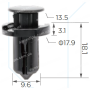 C 89 Кліпса Infiniti Nissan Subaru 0155309241 57728AC090