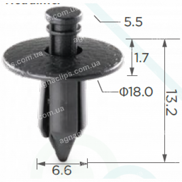 C 189 Кліпса Toyota Nissan Suzuki Mitsubishi 8099905N07 8099946N20 9046707043B1 09409073055PK 9046707043 09409073215PK MR108759 MR108760 M683156 M683157 M68 3158 M683160