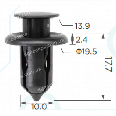 C 283 Кліпса Acura Honda Mazda Mitsubishi Ford GD7A50EA1 91505TM8003
