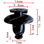 C 390 Кліпса Lexus Toyota 9046707146 9046707152B1