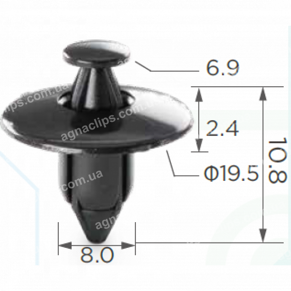 C 541 Кліпса Nissan Toyota Subaru Infiniti Volvo 91545SE00030W1 6384801G00 91545SE00030W