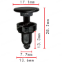 C 566 Кліпса Acura Honda Rover 91508SM4003 EYC100880