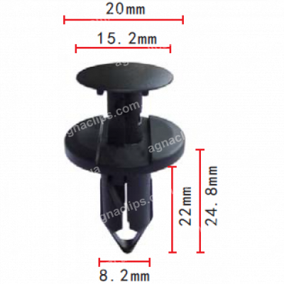C 568 Кліпса VW Audi Seat Renault Opel Ford Chrysler Jeep Plymouth Dodge 8E0825267 1039463 N807389S W704433S300 7701049271 21030249 4803228