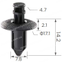 C 633 Кліпса Mazda Acura Honda Suzuki Toyota Subaru Nissan 91505SL0003 91505ST7003ZA
