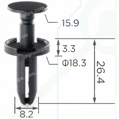C 645 Кліпса Chrysler Dodge Fiat Lancia Jeep Dodge 6504521