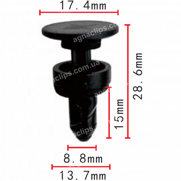 C 653 Кліпса Honda Acura 91508S50003