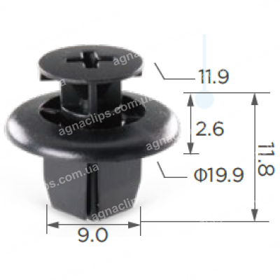 C 803 Кліпса Toyota Lexus Mitsubishi 9046709166 MR971764