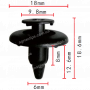 C 824 Кліпса Lexus Toyota 9046706150 9046706150C0