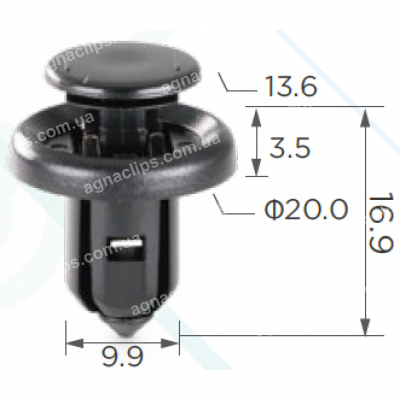 C 955 Кліпса Acura Honda 91506S9A003