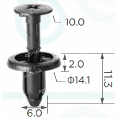C 997 Кліпса Toyota Lexus 9046706168