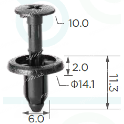 C 997 Кліпса Toyota Lexus 9046706168