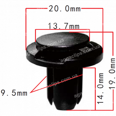 C 1107 Кліпса Honda 91503S0KA01