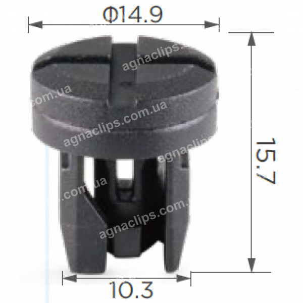 C 1247 Кліпса радіатора