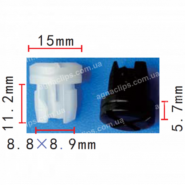 C 1247 Кліпса радіатора