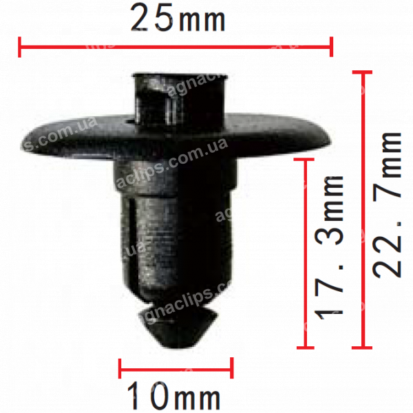 C 1267 Кліпса Ford Lincoln Chevrolet W705956S300