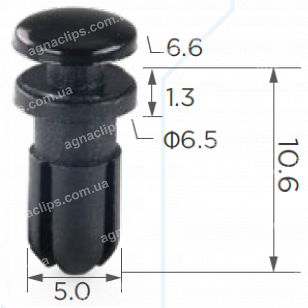 C 1318 Кліпса з фіксацією універсальна