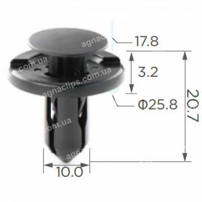 C 1356 Кліпса Toyota Lexus 9046710210