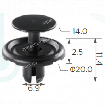 C 1359 Кліпса Toyota Lexus 9046707214