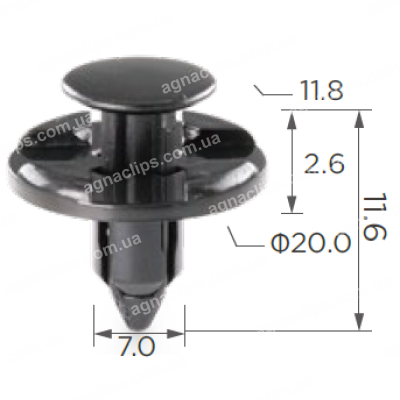 C 1419 Кліпса Subaru Honda Acura Nissan Inniti Mitsubishi 909140051