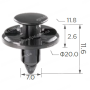 C 1419 Кліпса Subaru Honda Acura Nissan Inniti Mitsubishi 909140051