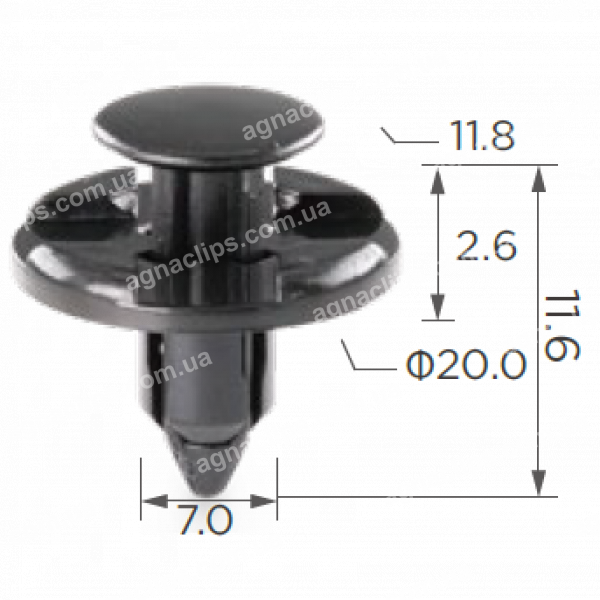 C 1419 Кліпса Subaru Honda Acura Nissan Inniti Mitsubishi 909140051