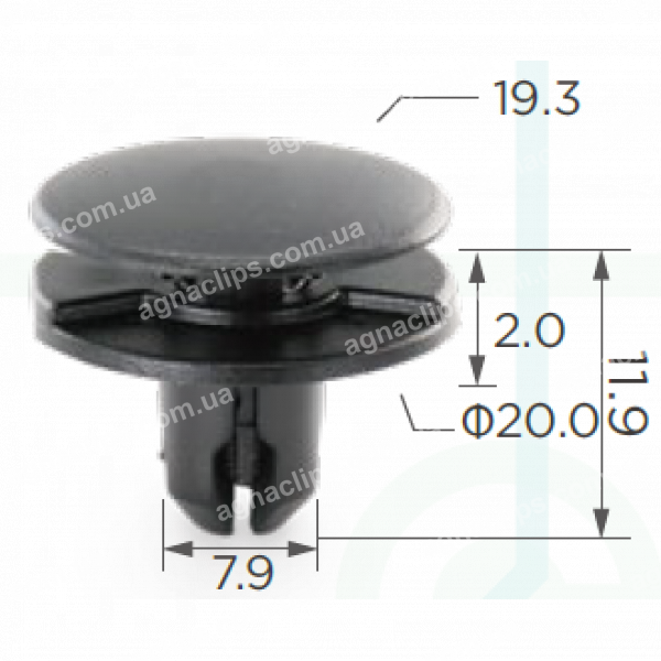 C 1507 Кліпса Honda 91501TR0003