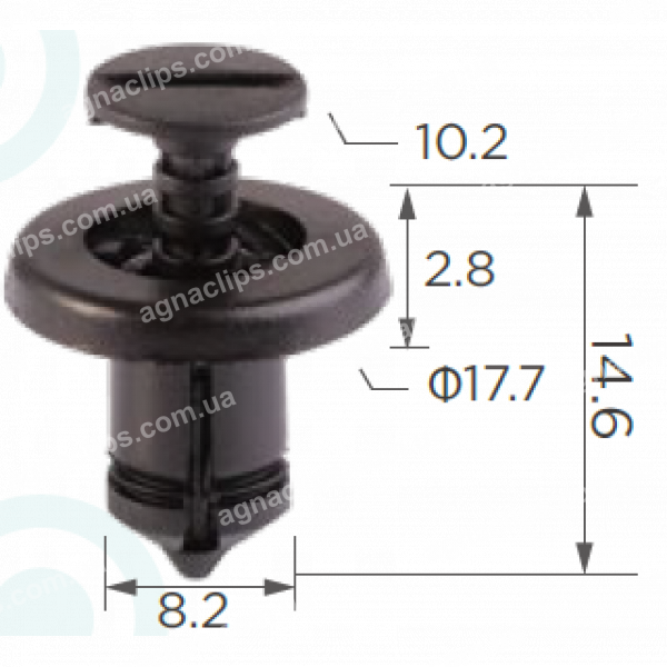 C 1549 Кліпса Dacia Renault Nissan 7703072360 0151500QAB