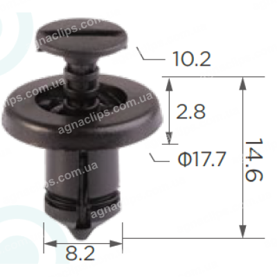 C 1549 Кліпса Dacia Renault Nissan 7703072360 0151500QAB