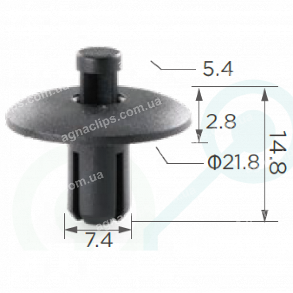 C 1611 Кліпса VW Seat Audi Skoda Suzuki Nissan Mitsubishi Mazda Honda 4D0807300B