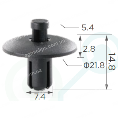 C 1611 Кліпса VW Seat Audi Skoda Suzuki Nissan Mitsubishi Mazda Honda 4D0807300B