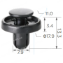 C 1713 Кліпса Subaru Toyota 909140065 SU00302989