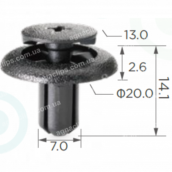 C 1722 Кліпса Subaru 909130051