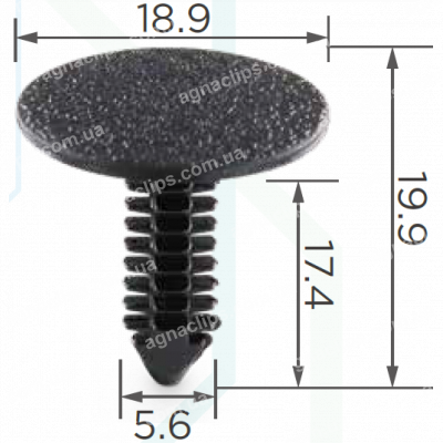 C 3 Кліпса Chrysler AMC 5208743 4006529 5,6мм