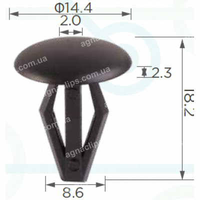 C 6 Кліпса Nissan Infifniti Toyota Lexus 76906T3000 0155302253 9046709069