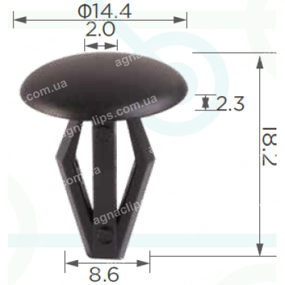 C 6 Кліпса Nissan Infifniti Toyota Lexus 76906T3000 0155302253 9046709069