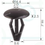 C 6 Кліпса Nissan Infifniti Toyota Lexus 76906T3000 0155302253 9046709069