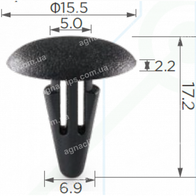 C 96 Кліпса Mitsubishi Nissan Toyota MB115492 MB332914 MU481042 27948M7002 9046708008 9046707050