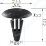 C 96 Кліпса Mitsubishi Nissan Toyota MB115492 MB332914 MU481042 27948M7002 9046708008 9046707050