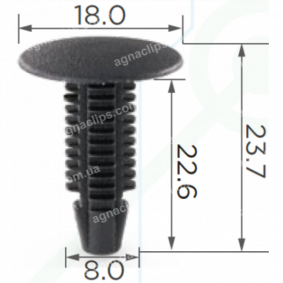 C 104 Кліпса Ford Toyota 6481826050 W701380SSW