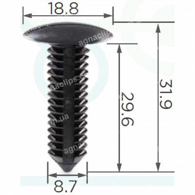 C 198 Кліпса Peugeot Buick Cadillac Oldsmobile Dodge Chrysler 10185925
