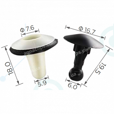 C 285 Кліпса Toyota Lexus 9046707126 9046710152