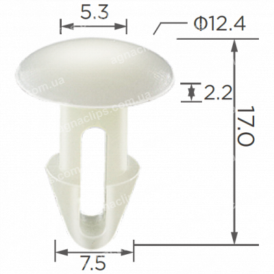 C 327 Кліпса Mercedes A0009871015