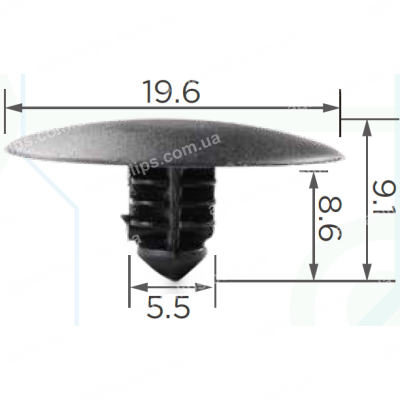 C 503 Кліпса Hyundai Kia Mazda Ford G03068885B38 TD1156694 GA2A56694 F22Z16774A